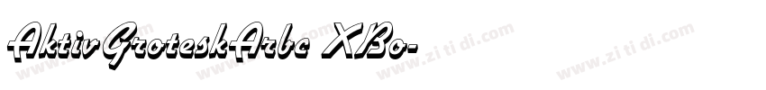 AktivGroteskArbc XBo字体转换 AktivGroteskArbc XBo字体转换